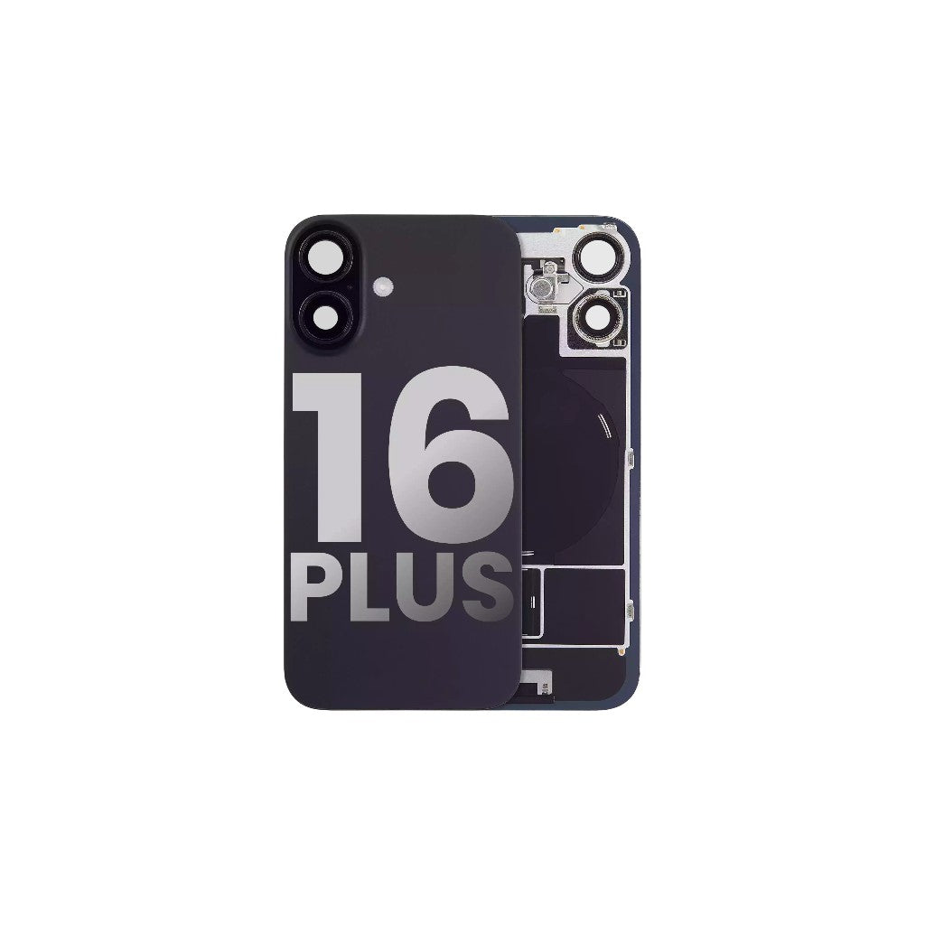 Battery Back Cover With Brackets For Apple iPhone 16 Plus (6.7) Black